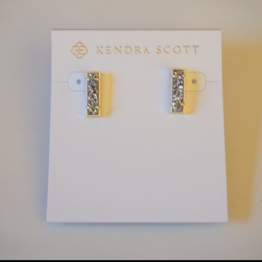 Kendra Scott Lady Gold & Silver Sparkle Earrings